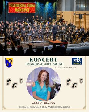 Koncert Prekmurske godbe Bakovci na Otoku ljubezni