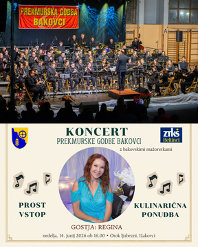 Koncert Prekmurske godbe Bakovci na Otoku ljubezni