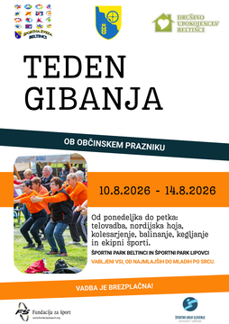 Plakat - TEDEN GIBANJA
